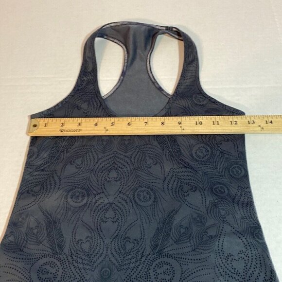 Lululemon Athletic Tank Women's Size 4 Black and Gray Racerback - Picture 4 of 7